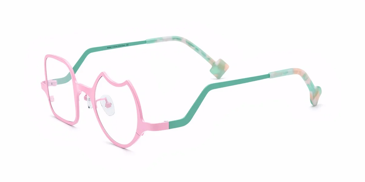 Pink Irregular Unique  Eyeglasses | WhereLight