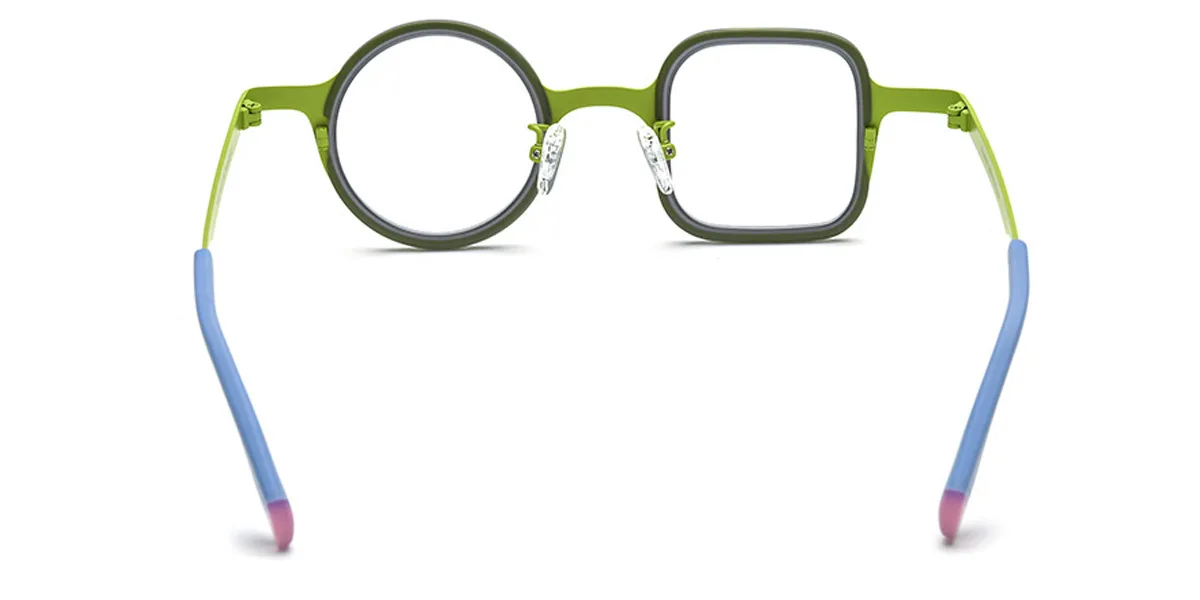 Green Irregular Unique Gorgeous  Eyeglasses | WhereLight