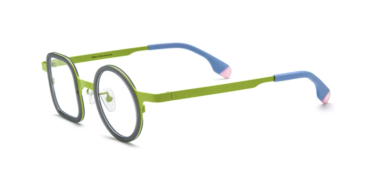 Green Irregular Unique Gorgeous  Eyeglasses | WhereLight