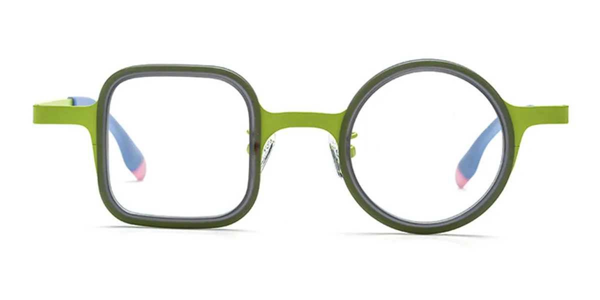 Green Irregular Unique Gorgeous  Eyeglasses | WhereLight