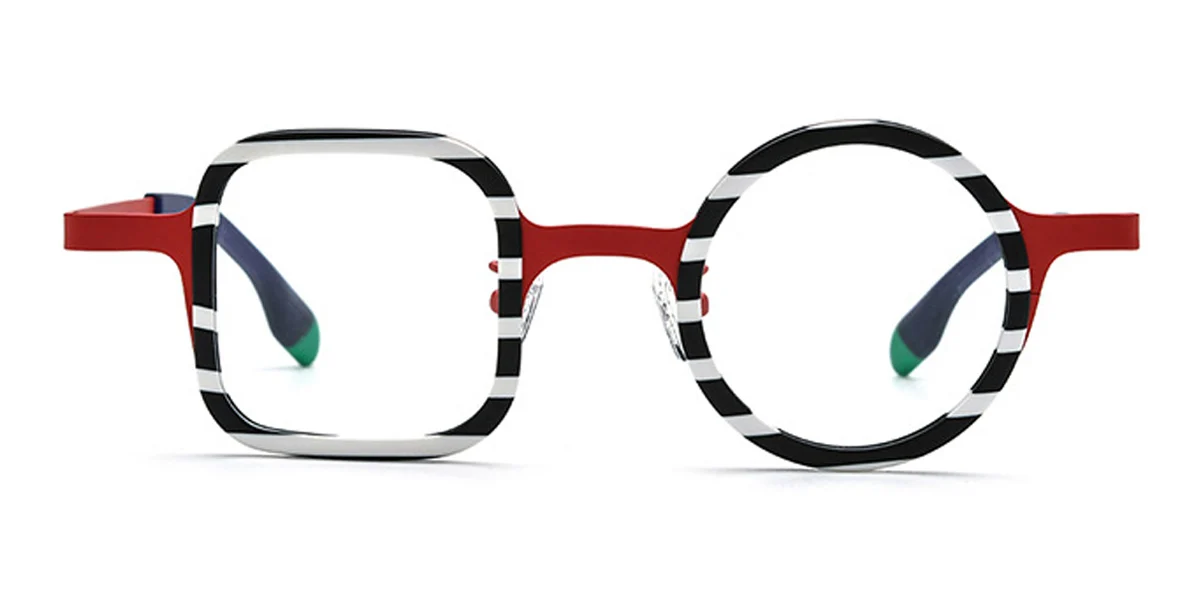 Red Irregular Unique Gorgeous  Eyeglasses | WhereLight