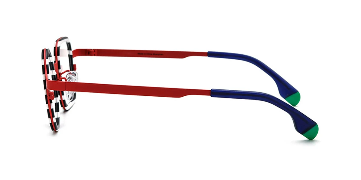 Red Irregular Unique Gorgeous  Eyeglasses | WhereLight