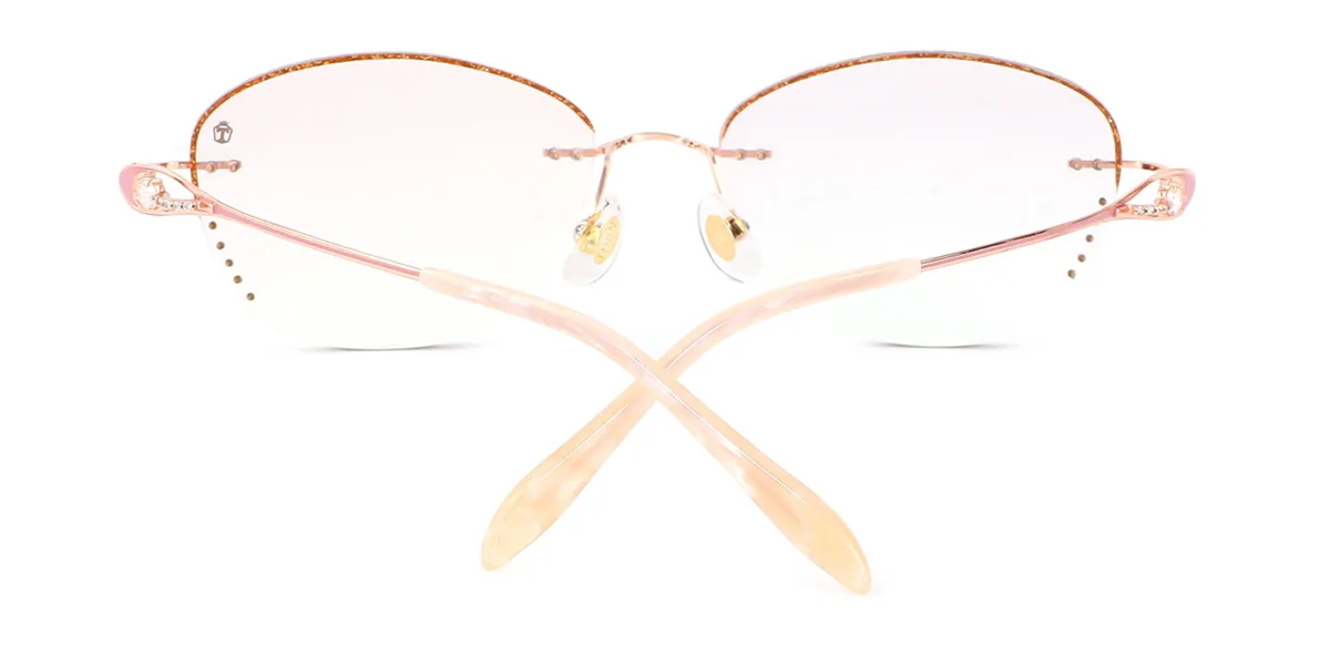 Pink Oval Gorgeous Custom Engraving Handmade Glasses | WhereLight