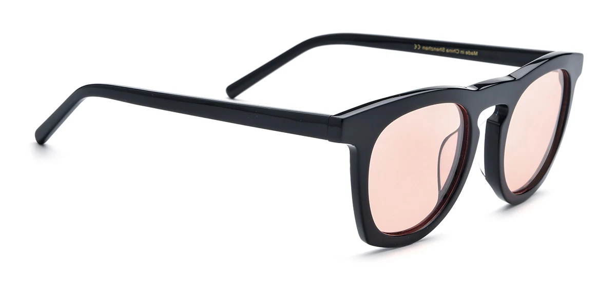 Black Rectangle Simple Custom Engraving Sunglasses | WhereLight