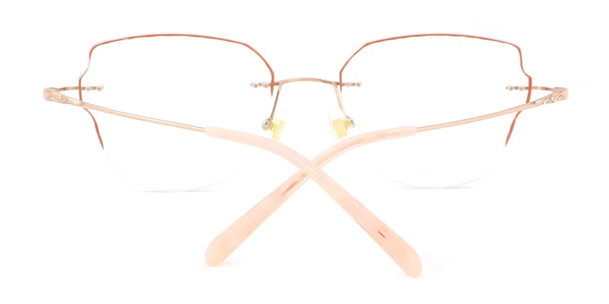 Pink Geometric Butterfly Gorgeous Custom Engraving Handmade Glasses | WhereLight