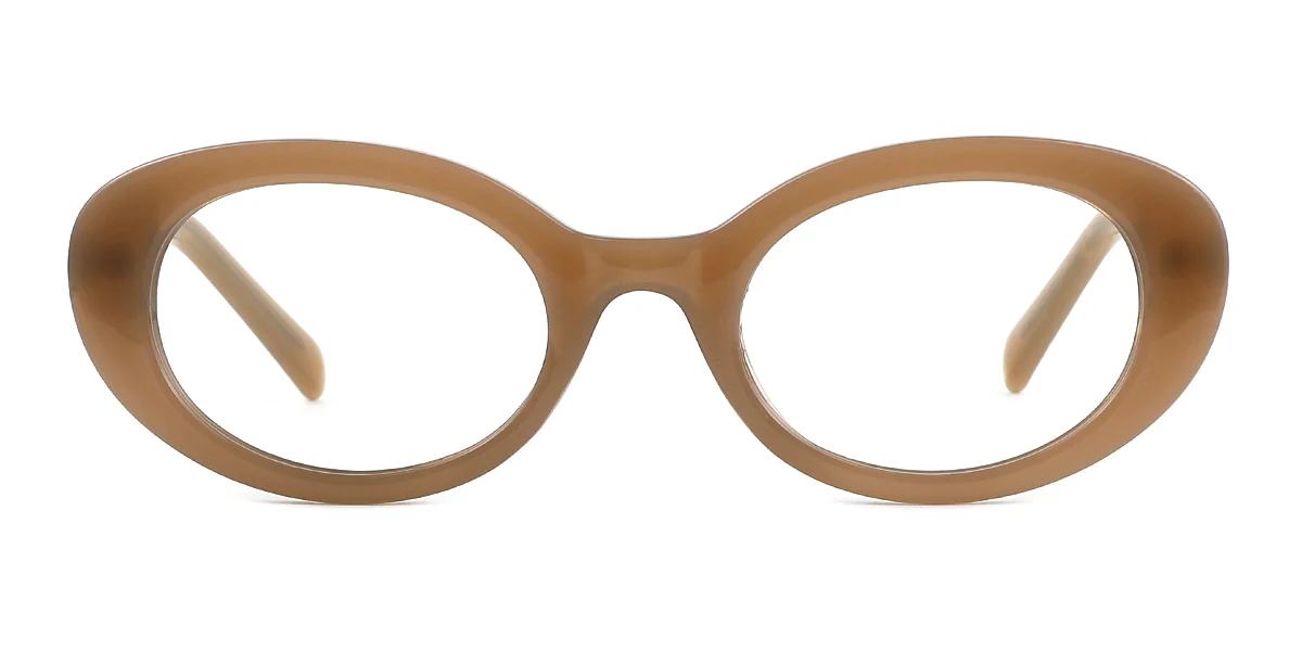 Other Oval Simple Classic Retro Custom Engraving Eyeglasses | WhereLight