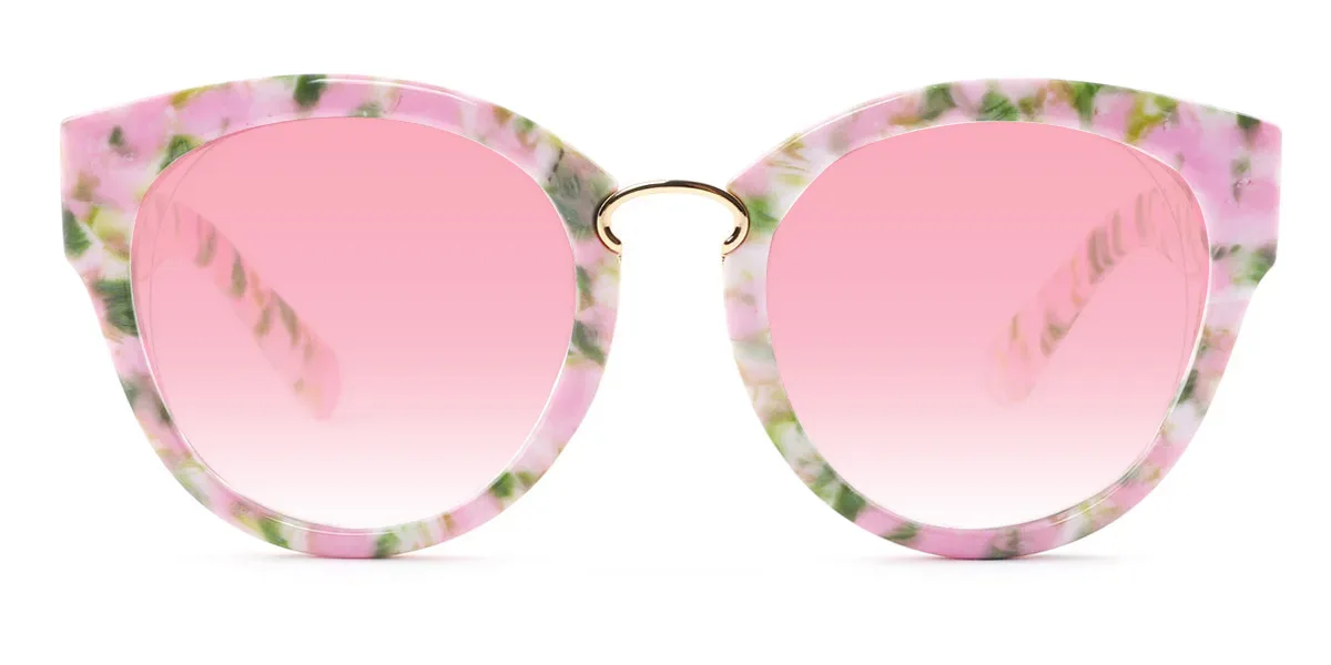 Pink Cateye Classic Custom Engraving Eyeglasses | WhereLight