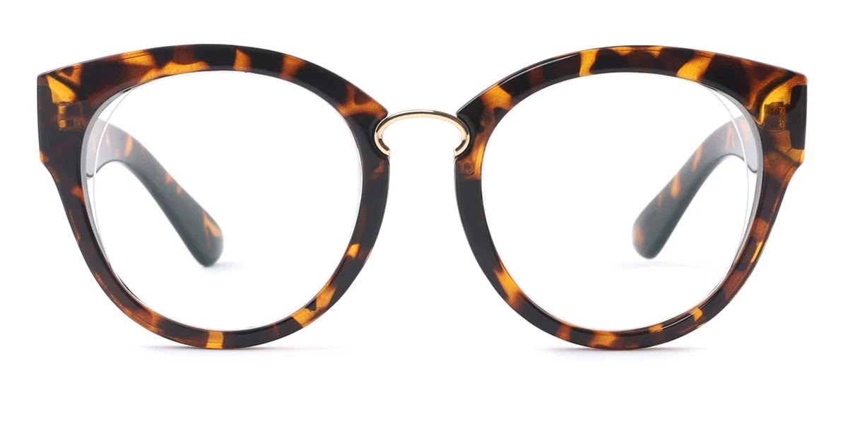 Tortoiseshell Cateye Classic Custom Engraving Eyeglasses | WhereLight