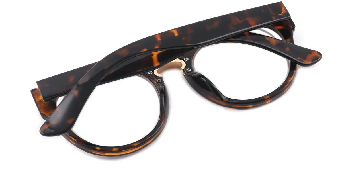 Tortoiseshell Cateye Classic Custom Engraving Eyeglasses | WhereLight