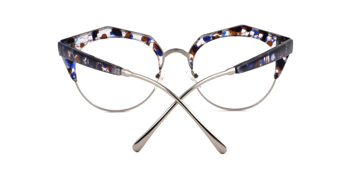 Blue Oval Unique Custom Engraving Eyeglasses | WhereLight