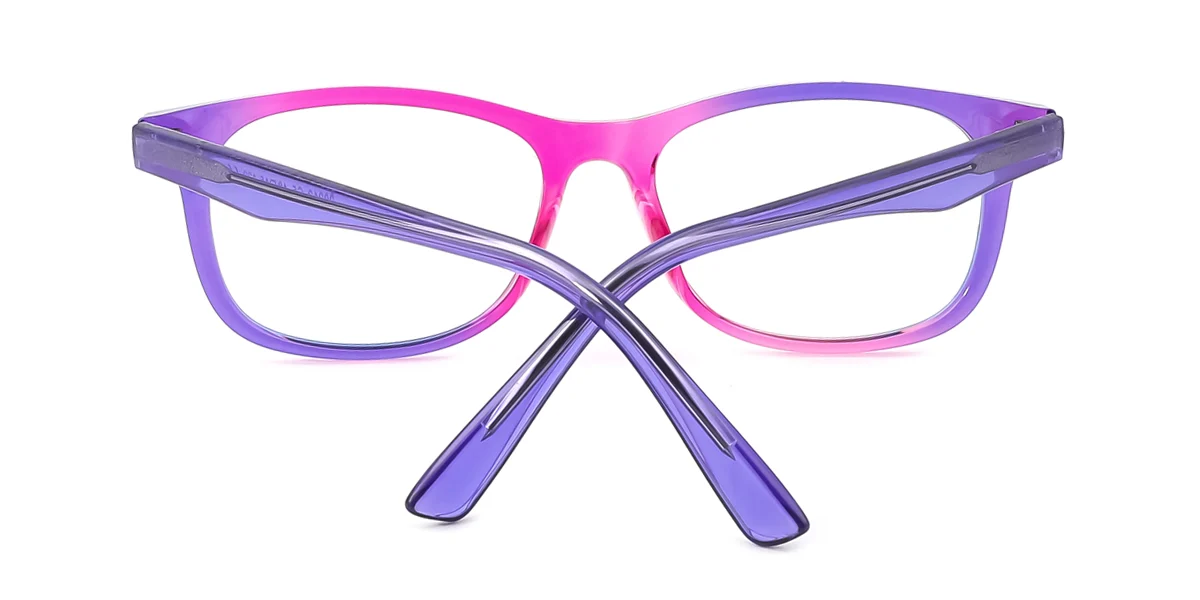 Purple Oval Simple Classic Unique Super Light Custom Engraving Eyeglasses | WhereLight