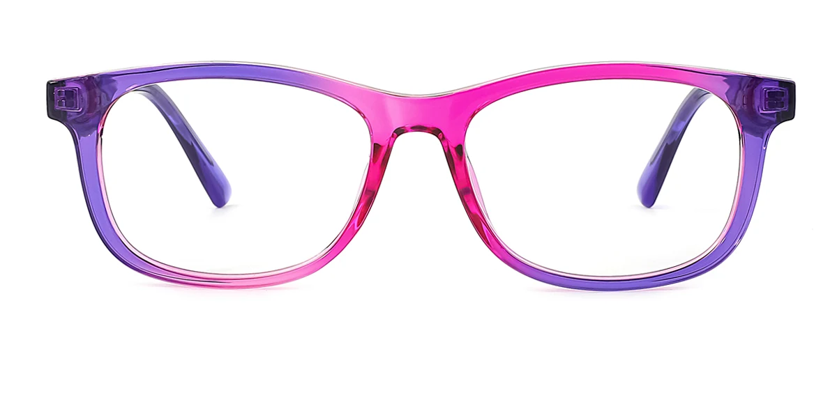 Purple Oval Simple Classic Unique Super Light Custom Engraving Eyeglasses | WhereLight