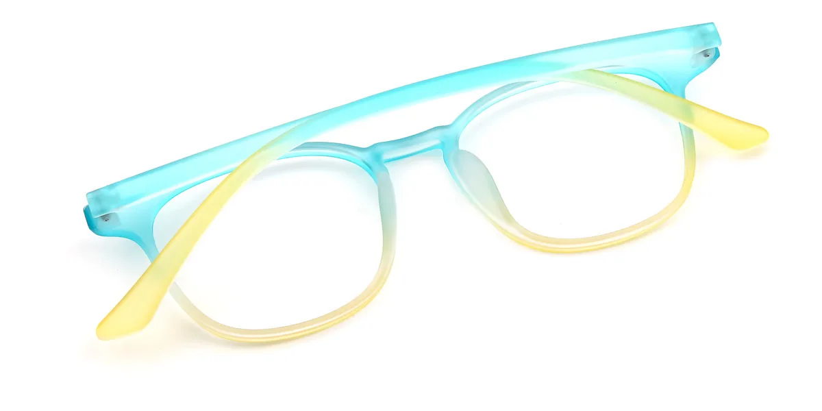 Green Oval Simple Gorgeous Super Light Custom Engraving Eyeglasses | WhereLight