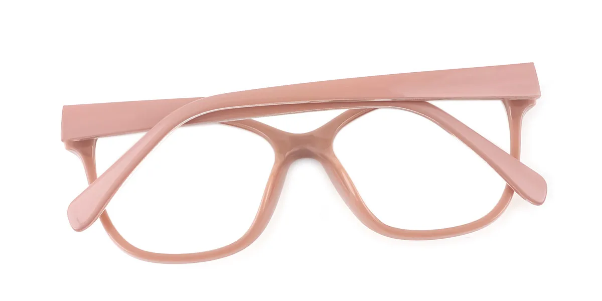 Brown Oval Unique Spring Hinges Custom Engraving Eyeglasses | WhereLight