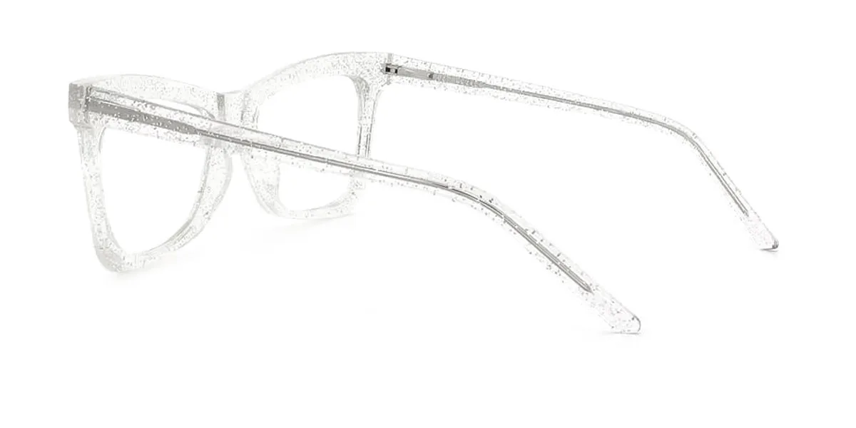Clear Butterfly Unique Spring Hinges Custom Engraving Eyeglasses | WhereLight