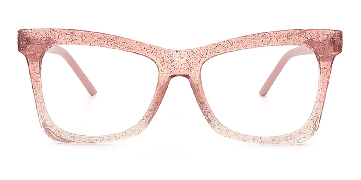 Pink Butterfly Unique Spring Hinges Custom Engraving Eyeglasses | WhereLight