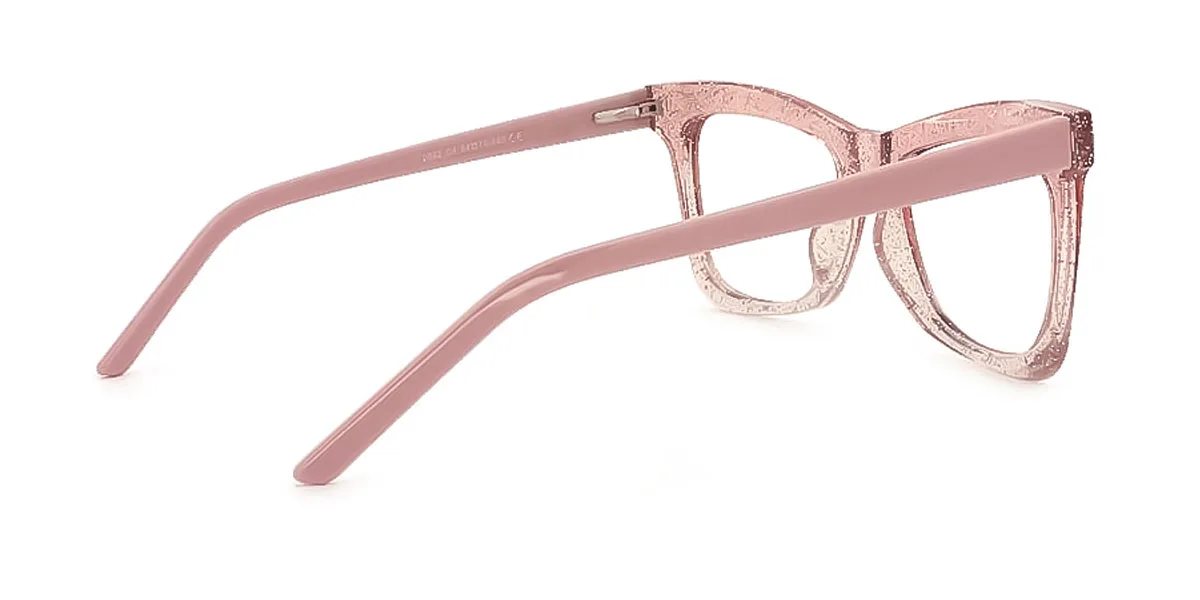 Pink Butterfly Unique Spring Hinges Custom Engraving Eyeglasses | WhereLight