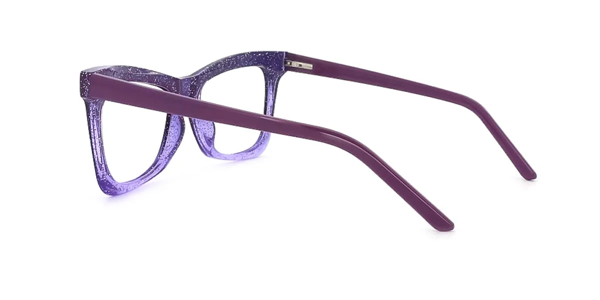 Purple Butterfly Unique Spring Hinges Custom Engraving Eyeglasses | WhereLight