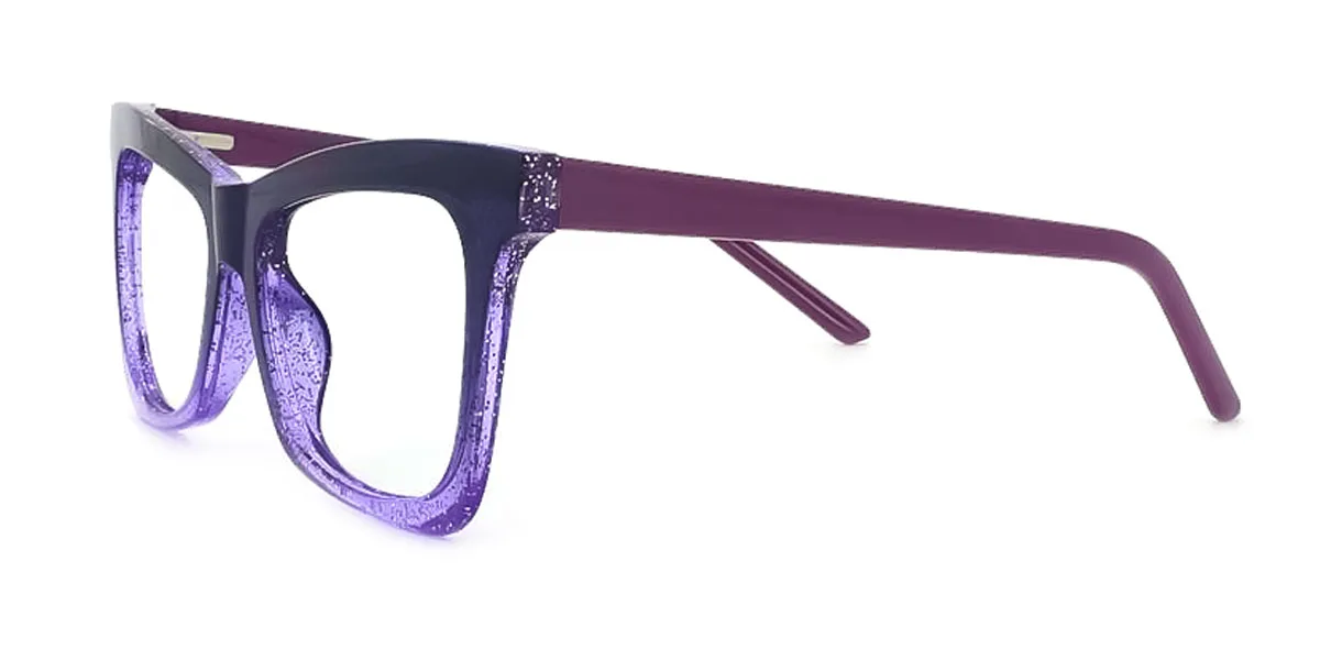 Purple Butterfly Unique Spring Hinges Custom Engraving Eyeglasses | WhereLight