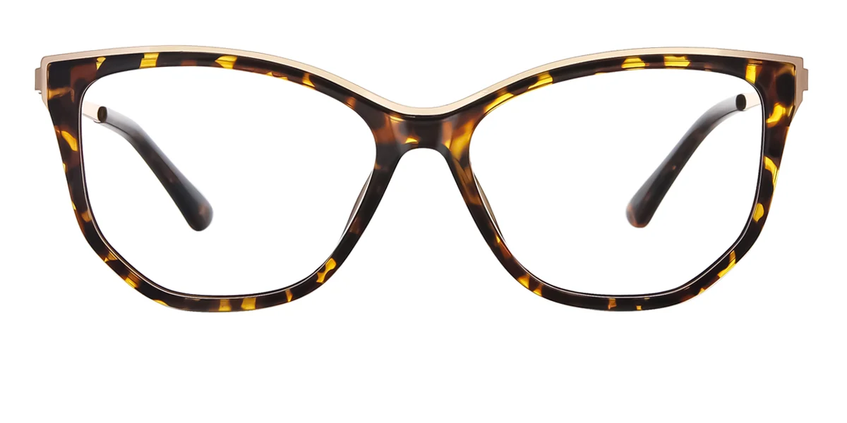 Tortoiseshell Cateye Unique Spring Hinges Custom Engraving Eyeglasses | WhereLight