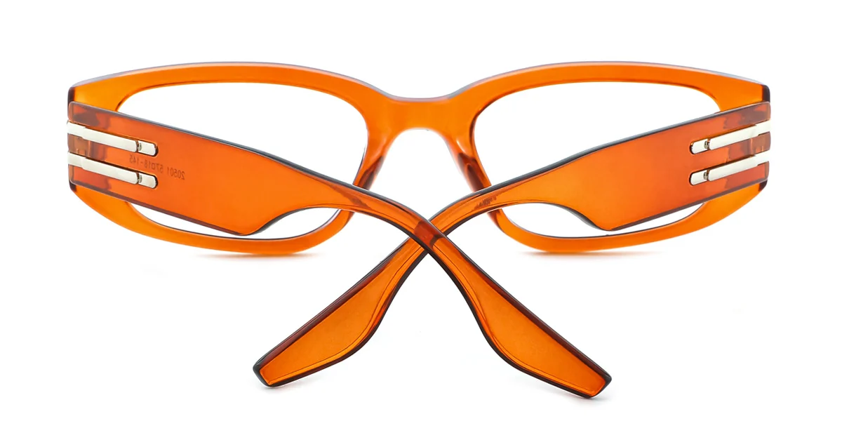 Orange Oval Gorgeous Custom Engraving Eyeglasses | WhereLight
