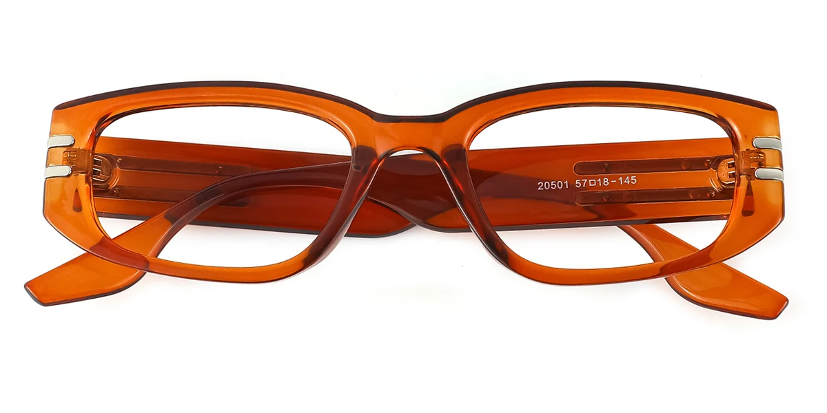 Orange Oval Gorgeous Custom Engraving Eyeglasses | WhereLight
