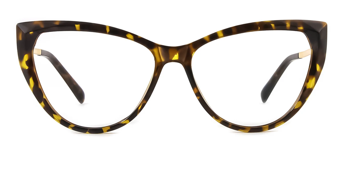 Tortoiseshell Cateye Unique Spring Hinges Eyeglasses | WhereLight
