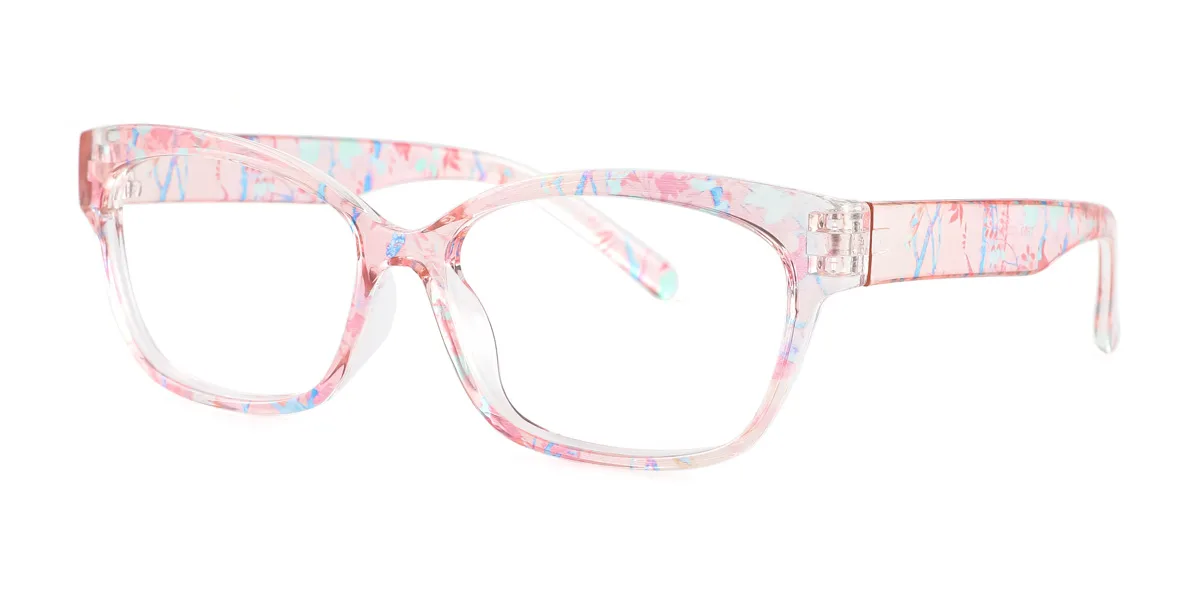 Pink Oval Classic Super Light Custom Engraving Eyeglasses | WhereLight