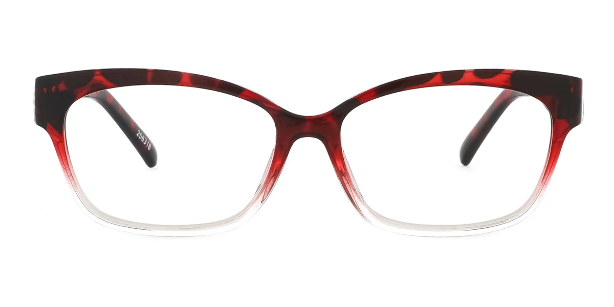 Red Oval Classic Super Light Custom Engraving Eyeglasses | WhereLight