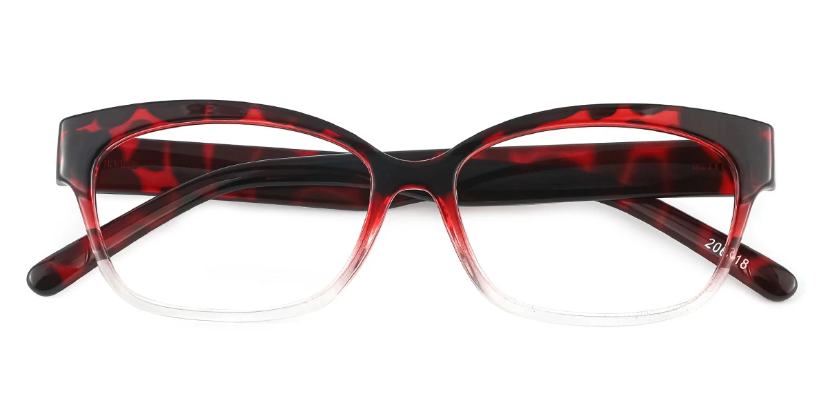 Red Oval Classic Super Light Custom Engraving Eyeglasses | WhereLight