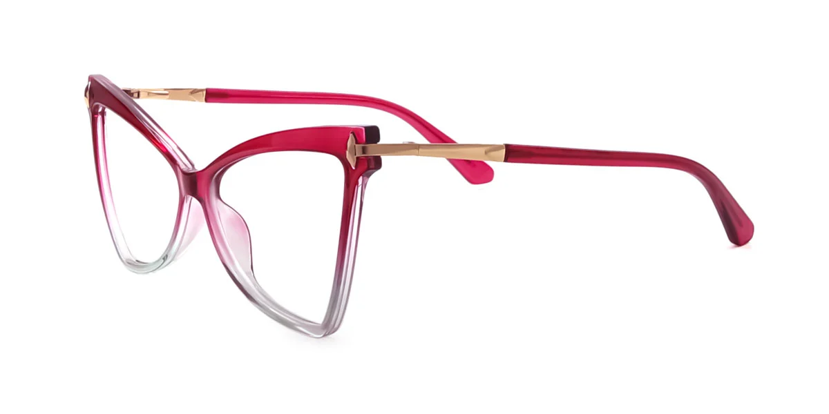 Purple Butterfly Irregular Simple Classic Unique Spring Hinges Eyeglasses | WhereLight