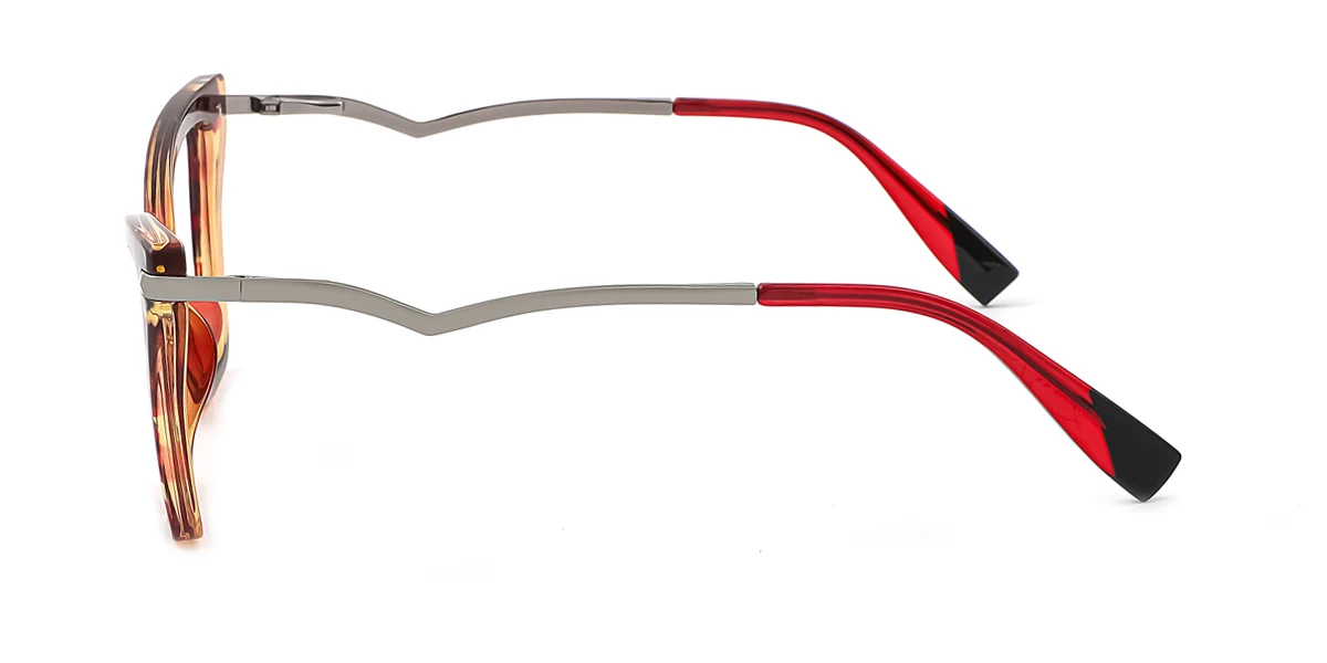 Tortoiseshell Cateye Simple Unique Spring Hinges Custom Engraving Eyeglasses | WhereLight