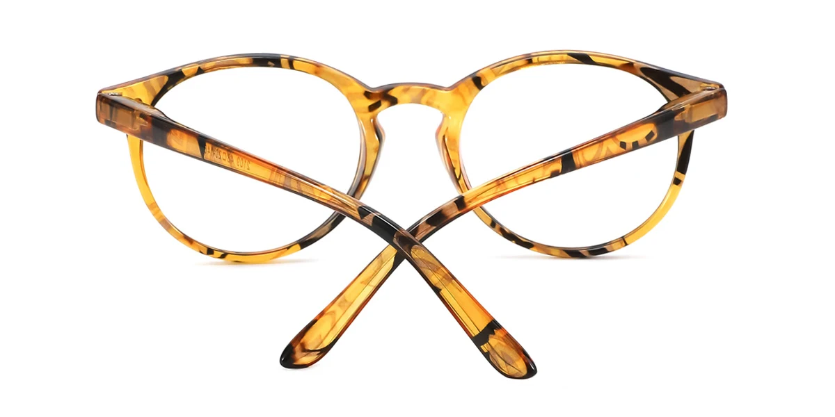 Brown Oval Classic  Eyeglasses | WhereLight