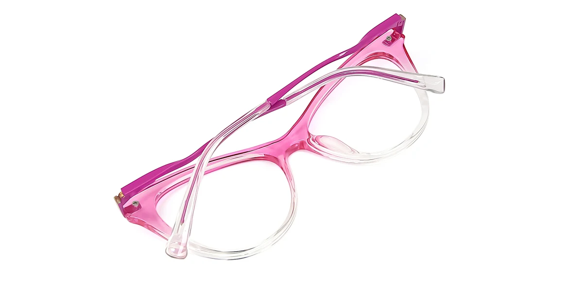 Pink Cateye Classic Unique Gorgeous Spring Hinges Eyeglasses | WhereLight
