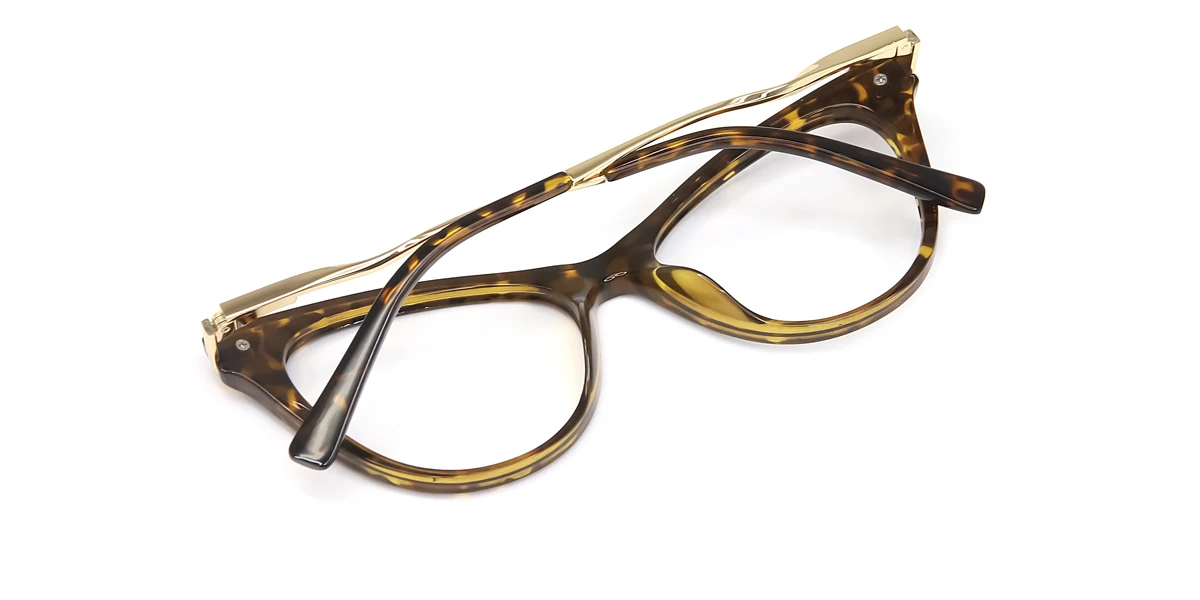 Tortoiseshell Cateye Classic Unique Gorgeous Spring Hinges Eyeglasses | WhereLight