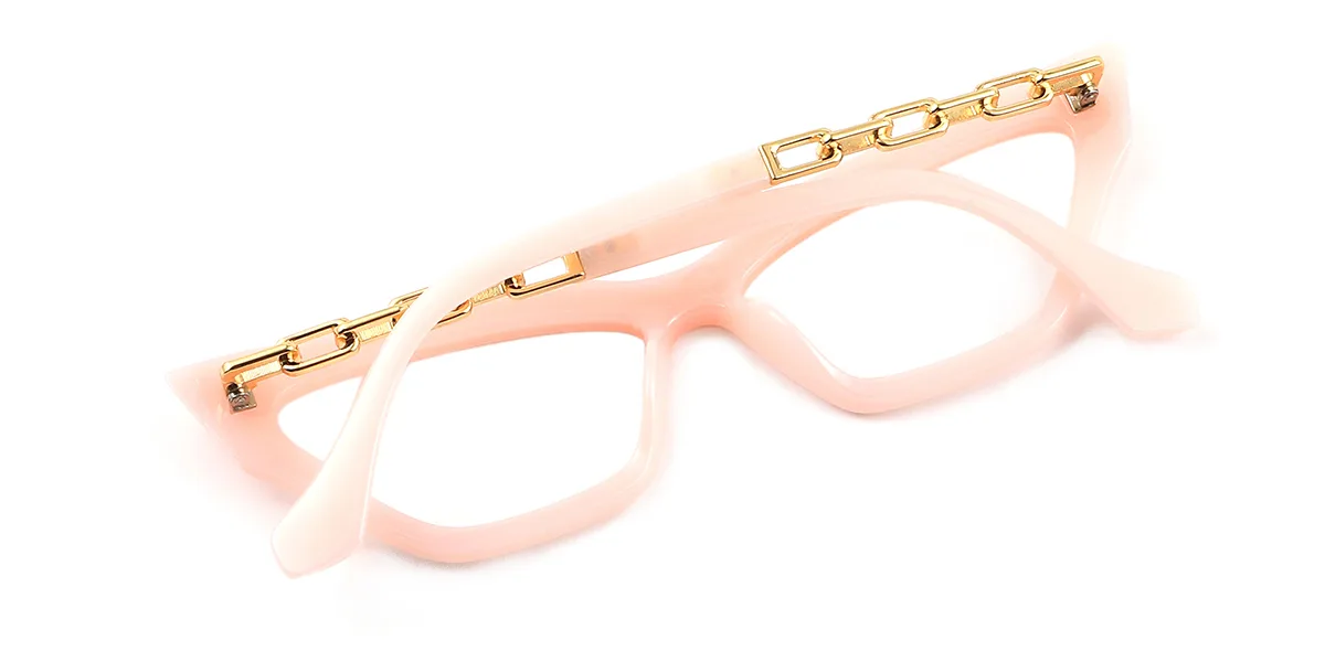 Pink Cateye Simple Retro Unique  Eyeglasses | WhereLight
