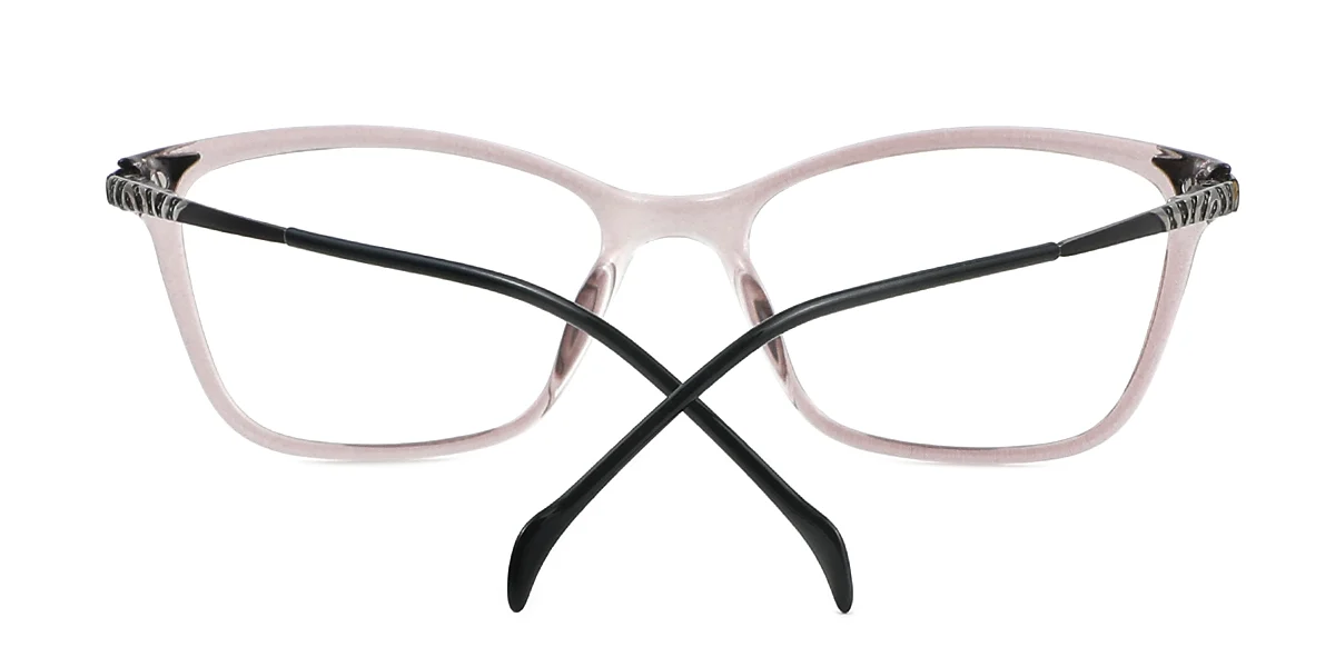 Grey Cateye Rectangle Simple Retro Spring Hinges Super Light Eyeglasses | WhereLight