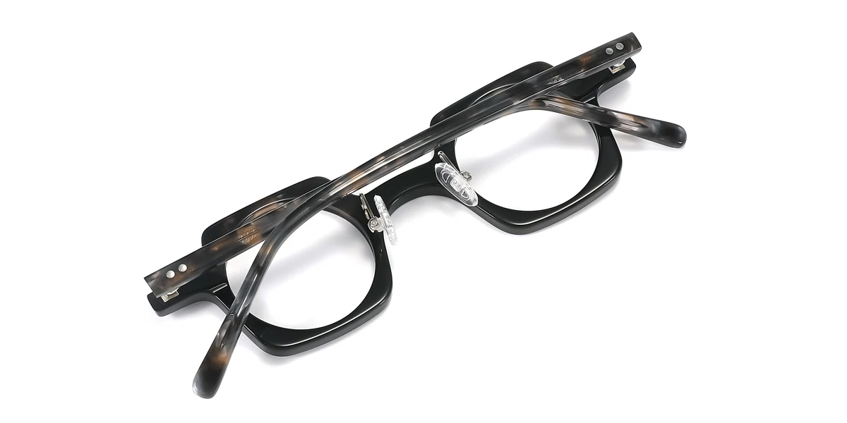 Floral Rectangle Round Unique  Eyeglasses | WhereLight