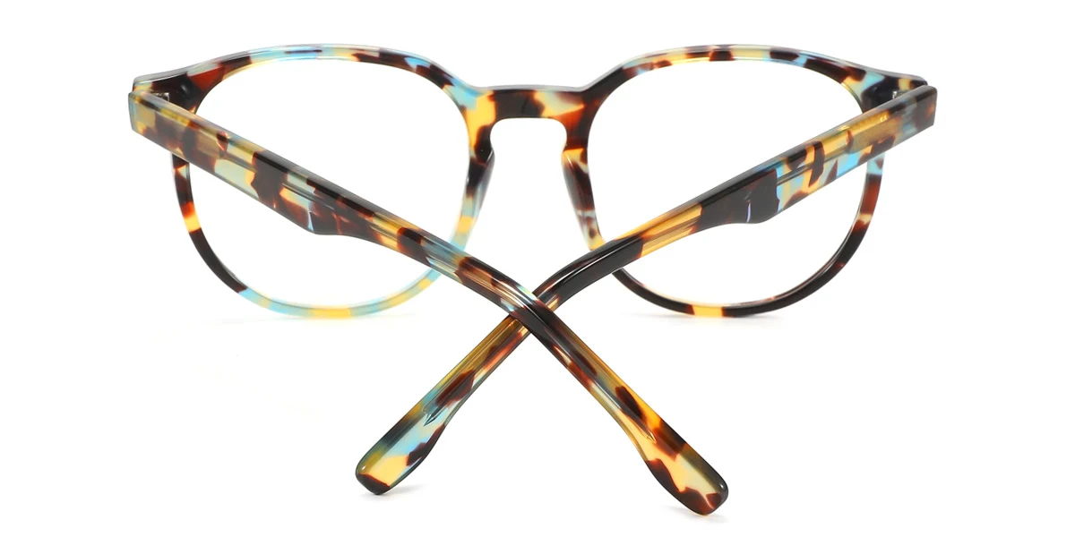 Floral Oval Unique Gorgeous Spring Hinges Eyeglasses | WhereLight