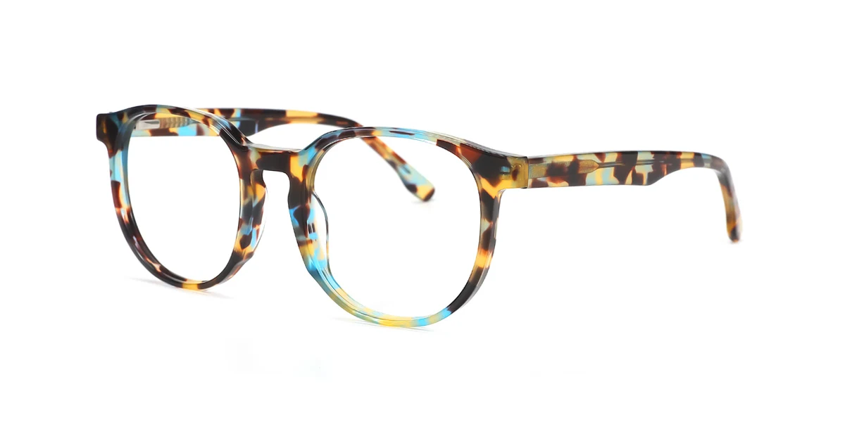 Floral Oval Unique Gorgeous Spring Hinges Eyeglasses | WhereLight