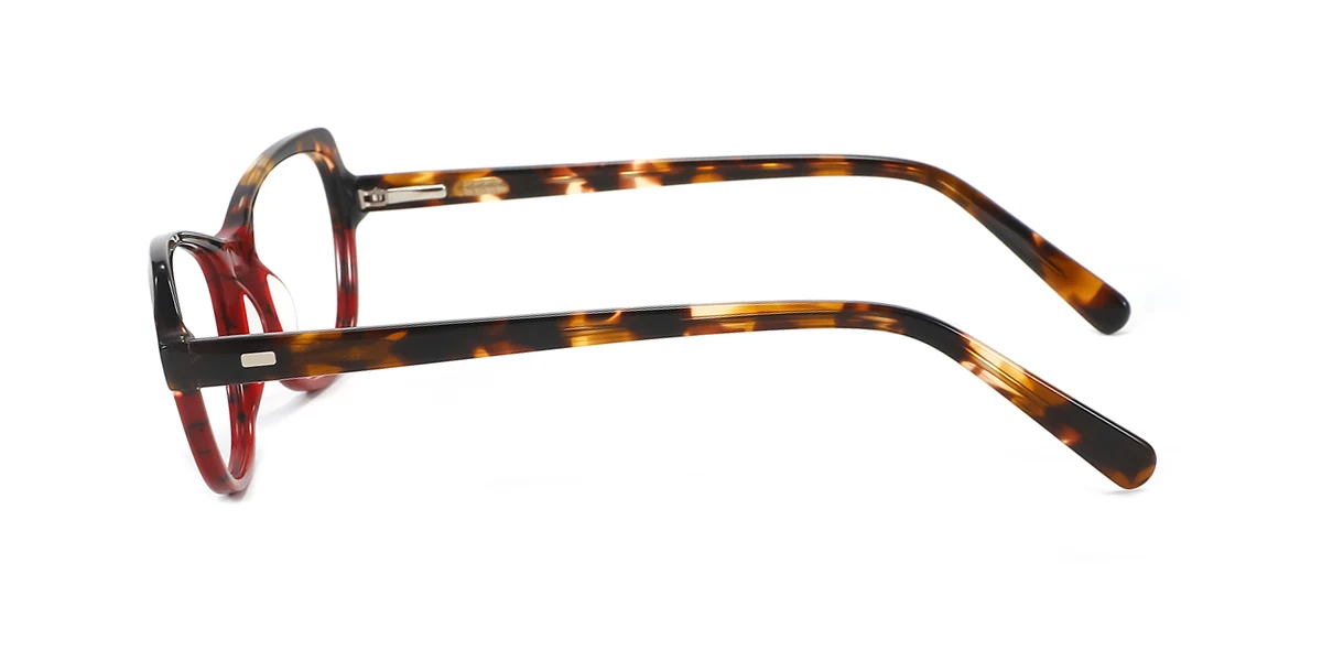 Red Cateye Unique Spring Hinges Eyeglasses | WhereLight