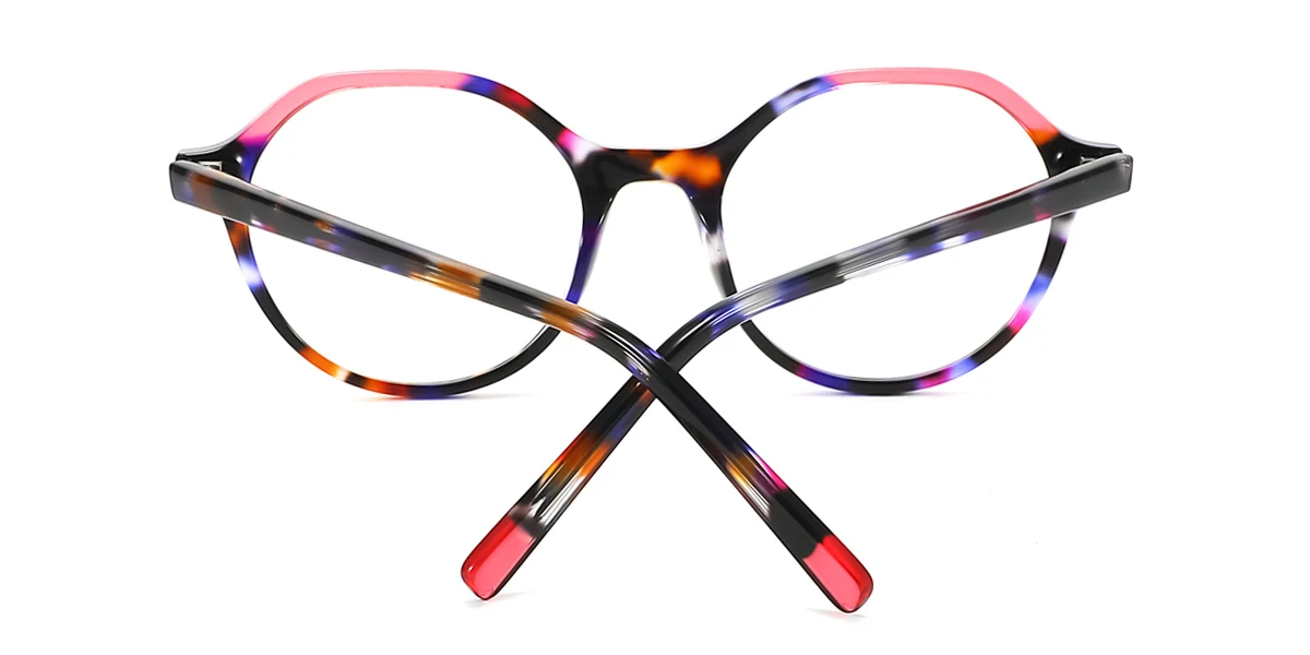 Floral Irregular Unique Spring Hinges Eyeglasses | WhereLight