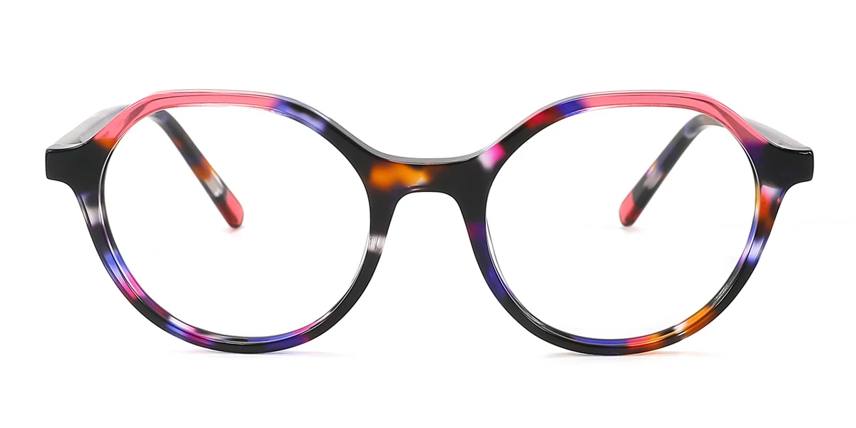 Floral Irregular Unique Spring Hinges Eyeglasses | WhereLight