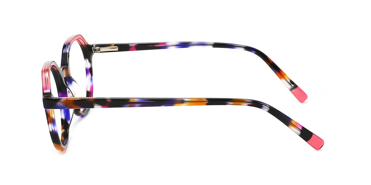 Floral Irregular Unique Spring Hinges Eyeglasses | WhereLight