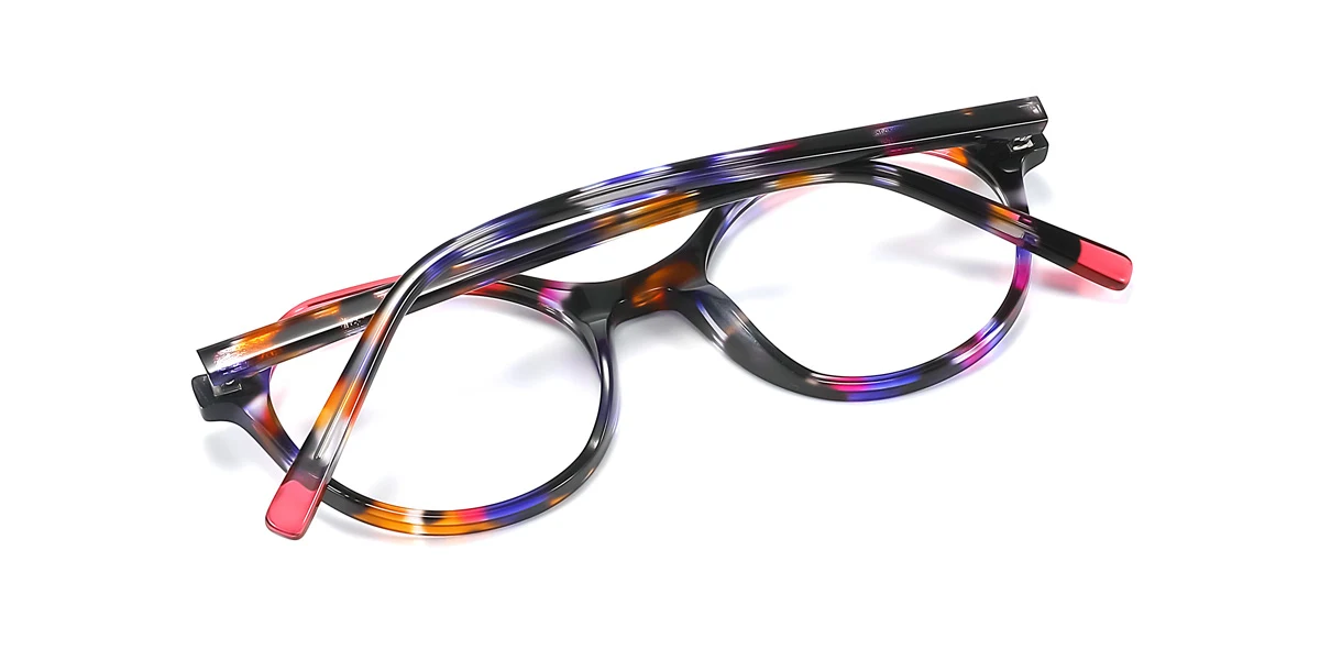 Floral Irregular Unique Spring Hinges Eyeglasses | WhereLight