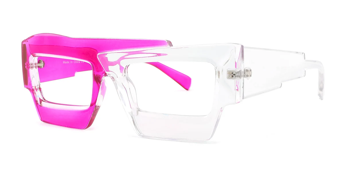 Pink Rectangle Gorgeous  Eyeglasses | WhereLight