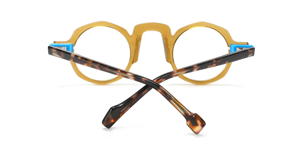 Yellow Oval Irregular Gorgeous  Eyeglasses | WhereLight