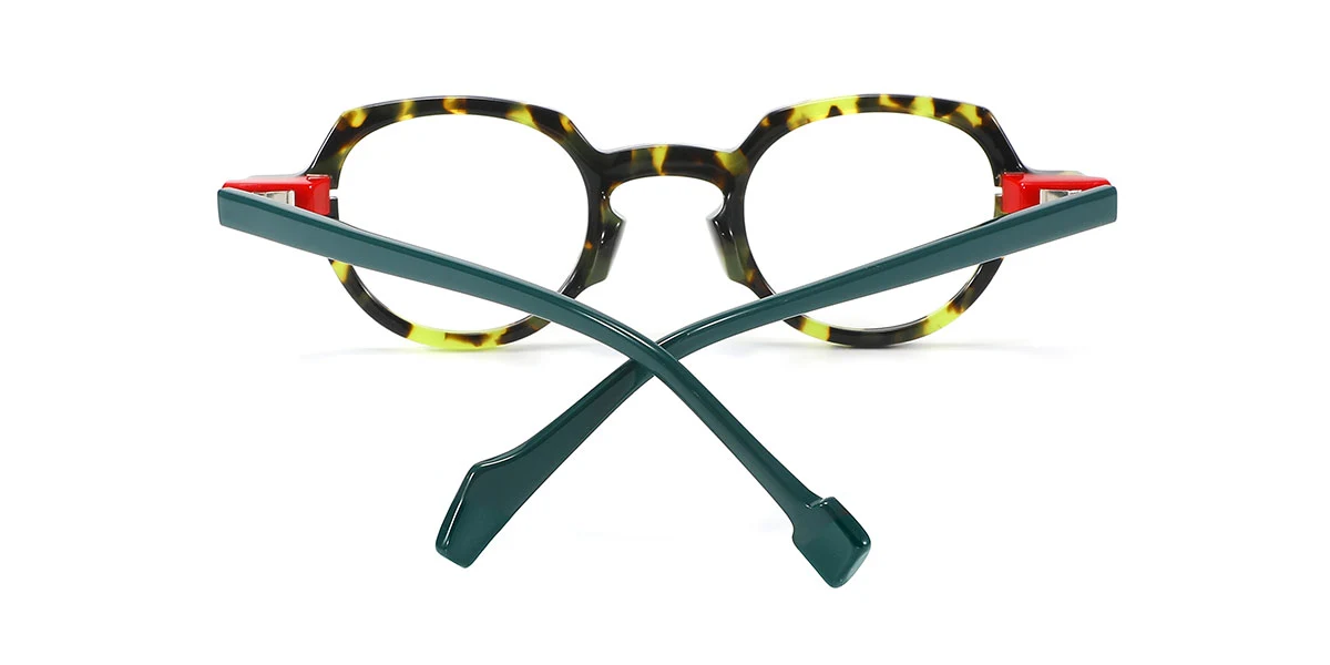 Tortoiseshell Oval Irregular Unique  Eyeglasses | WhereLight