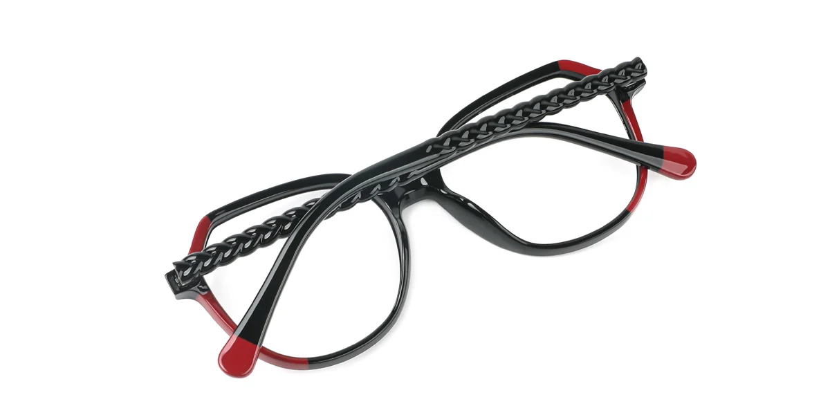 Black Geometric Irregular Unique Gorgeous  Eyeglasses | WhereLight