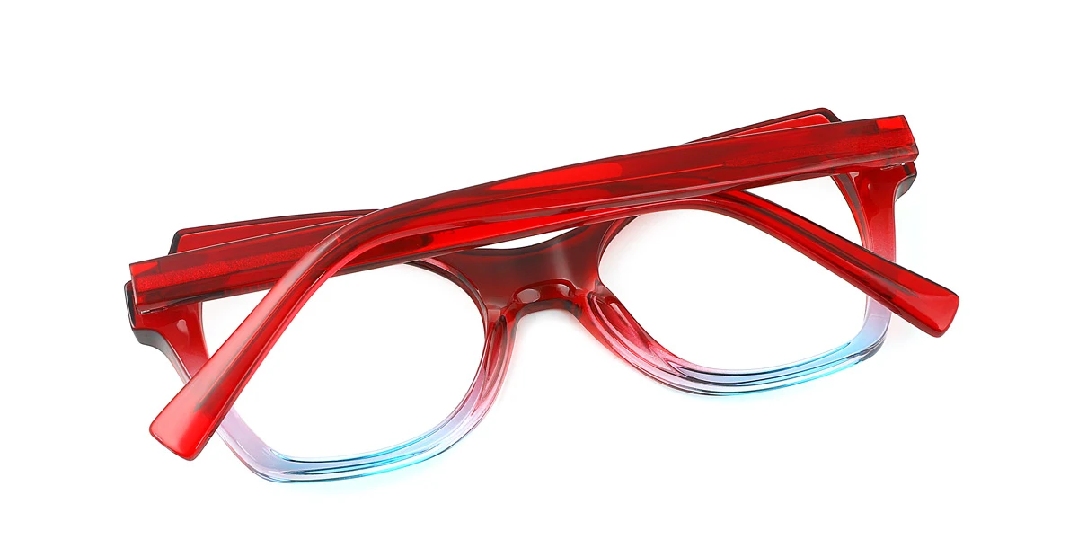 Red Butterfly Unique Gorgeous Spring Hinges Custom Engraving Eyeglasses | WhereLight
